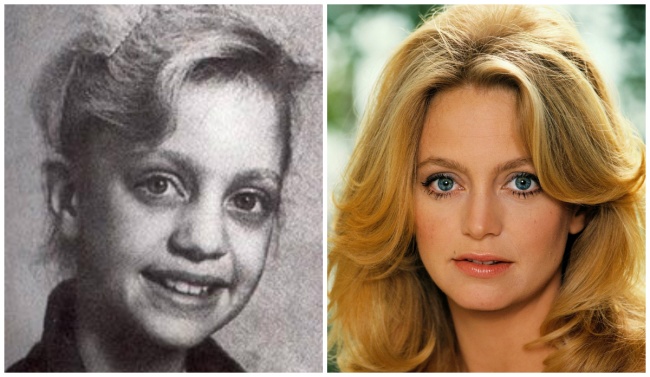 Goldie Hawn young and today